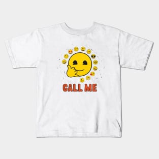 Call Me Emoji Kids T-Shirt